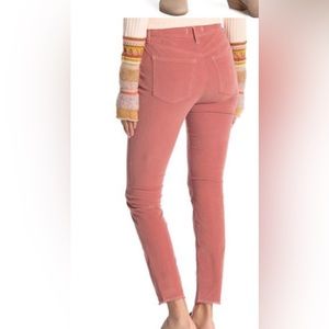 Free People Modern Mauve Skinny Corduroy Raw Hem 25